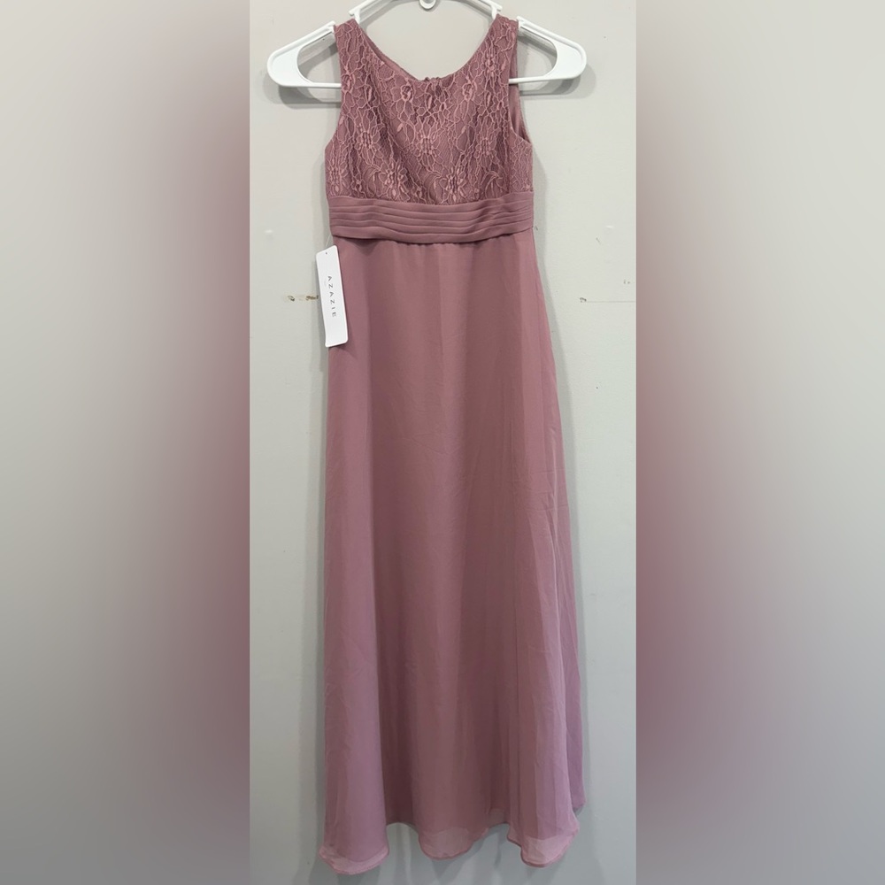 Azazie Vintage Mauve Jr Bridesmaid Dress